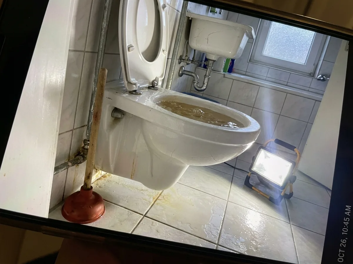 Verstopfte Toilette und Spüle — Spiralen-Notdienst